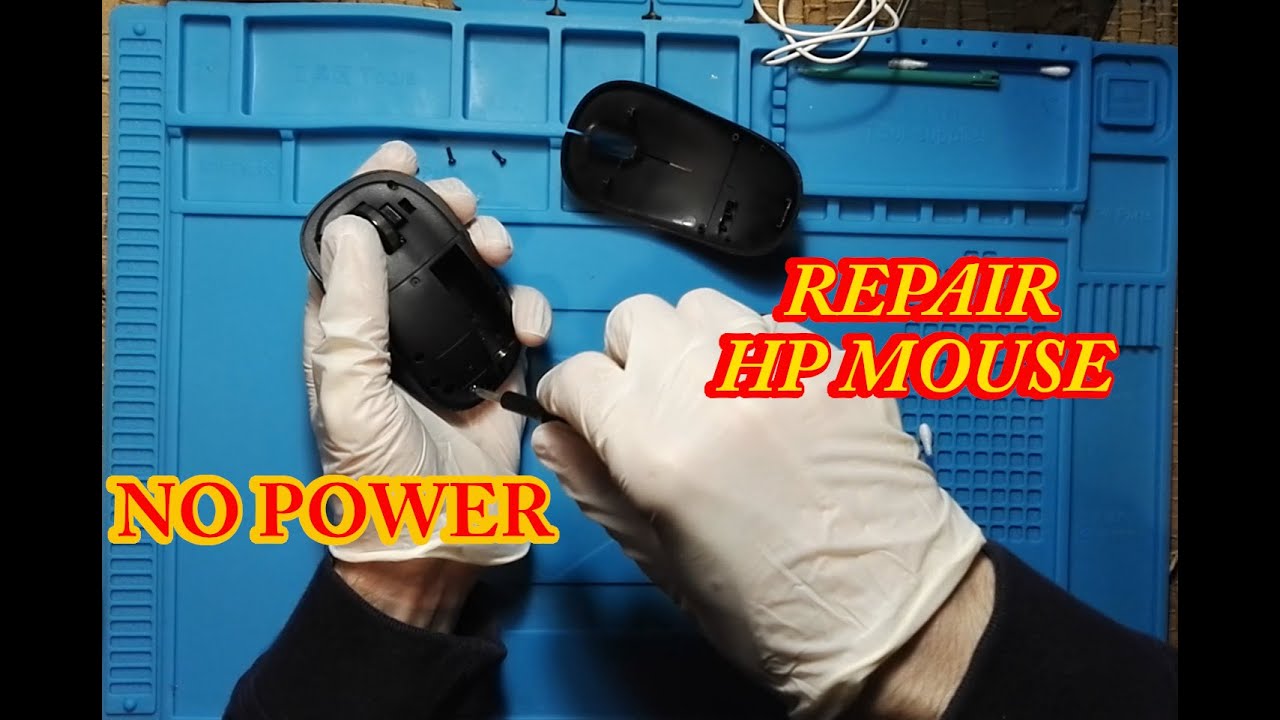 BROKEN HP MOUSE WITH NO POWER // REPAIR