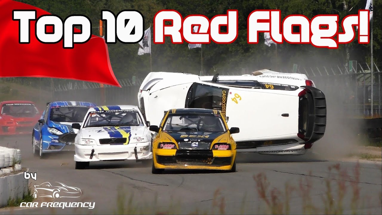Top 10 Red Flag Moments Rallycross!