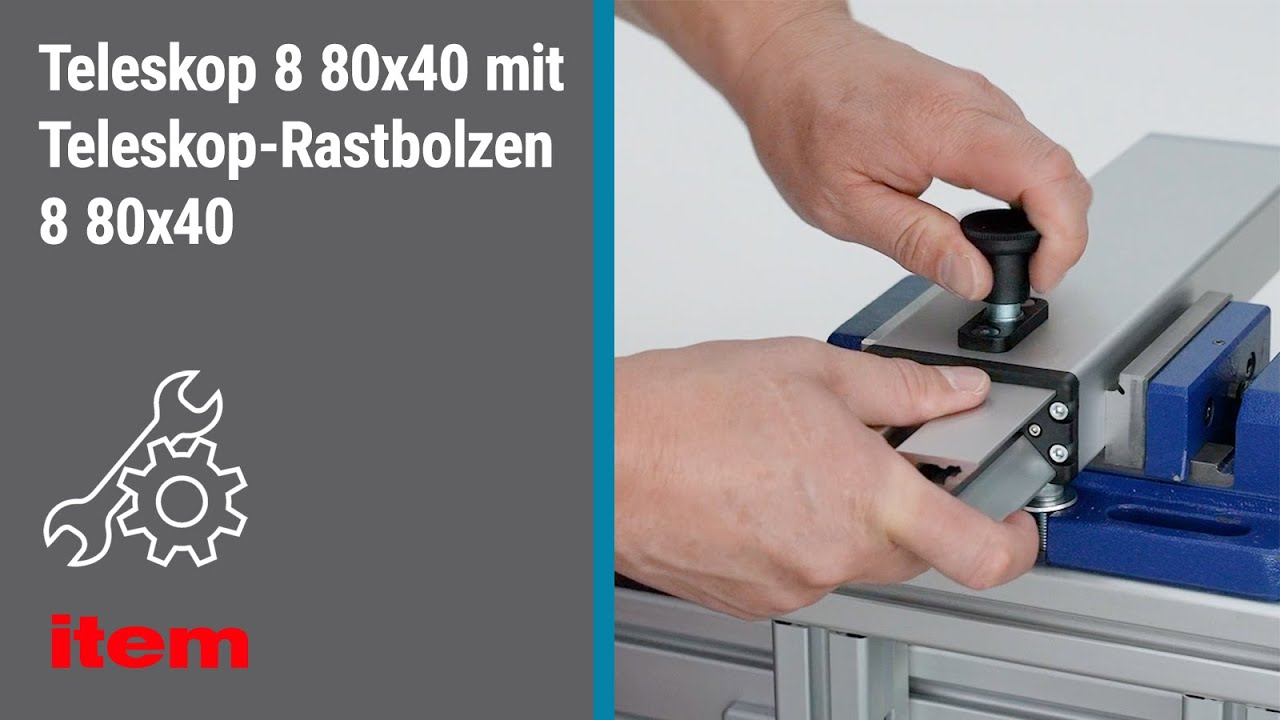 Wie montiere ich das item Teleskop 8 80x40 mit Rastbolzen? Eine Schritt-für-Schritt-Anleitung