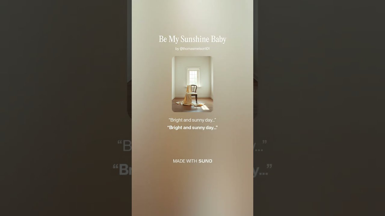 Be My Sunshine Baby