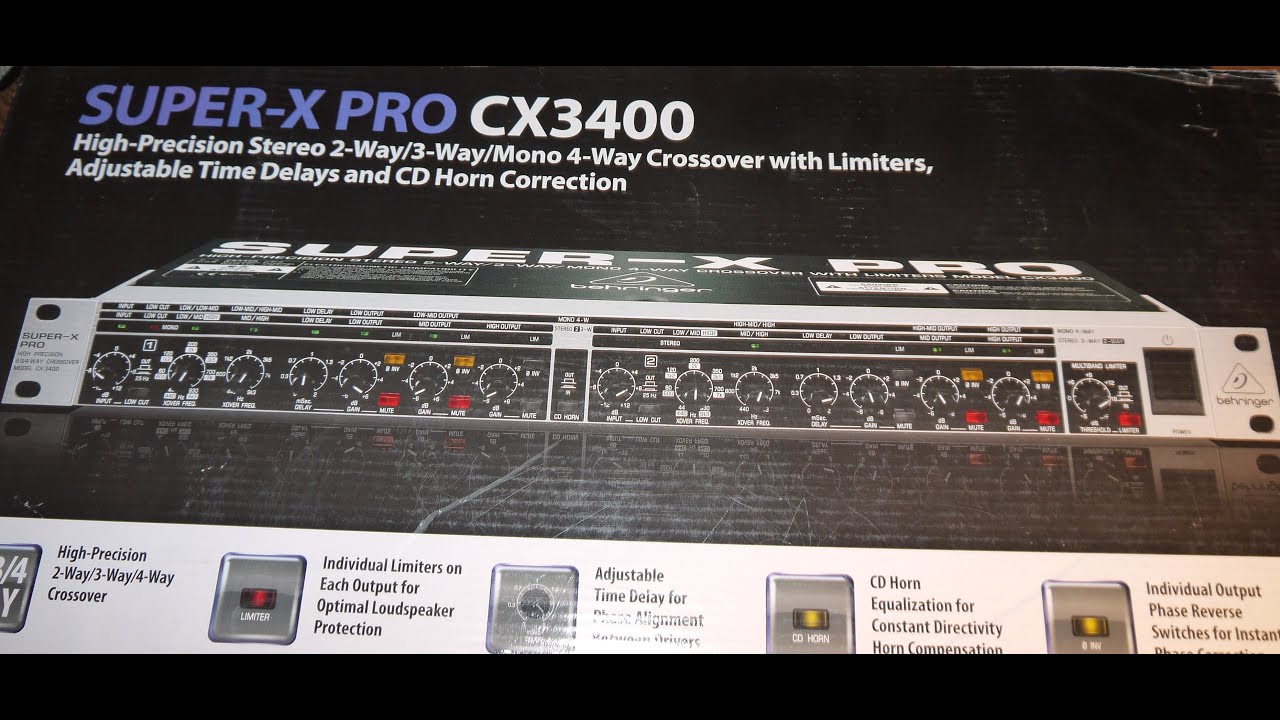Как избежать сгорания акустических систем Behringer Super-X PRO CX3400 x-over