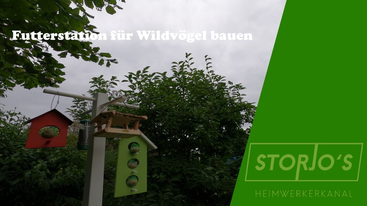 Futterstation für Wildvögel bauen | Storjos Heimwerkerkanal