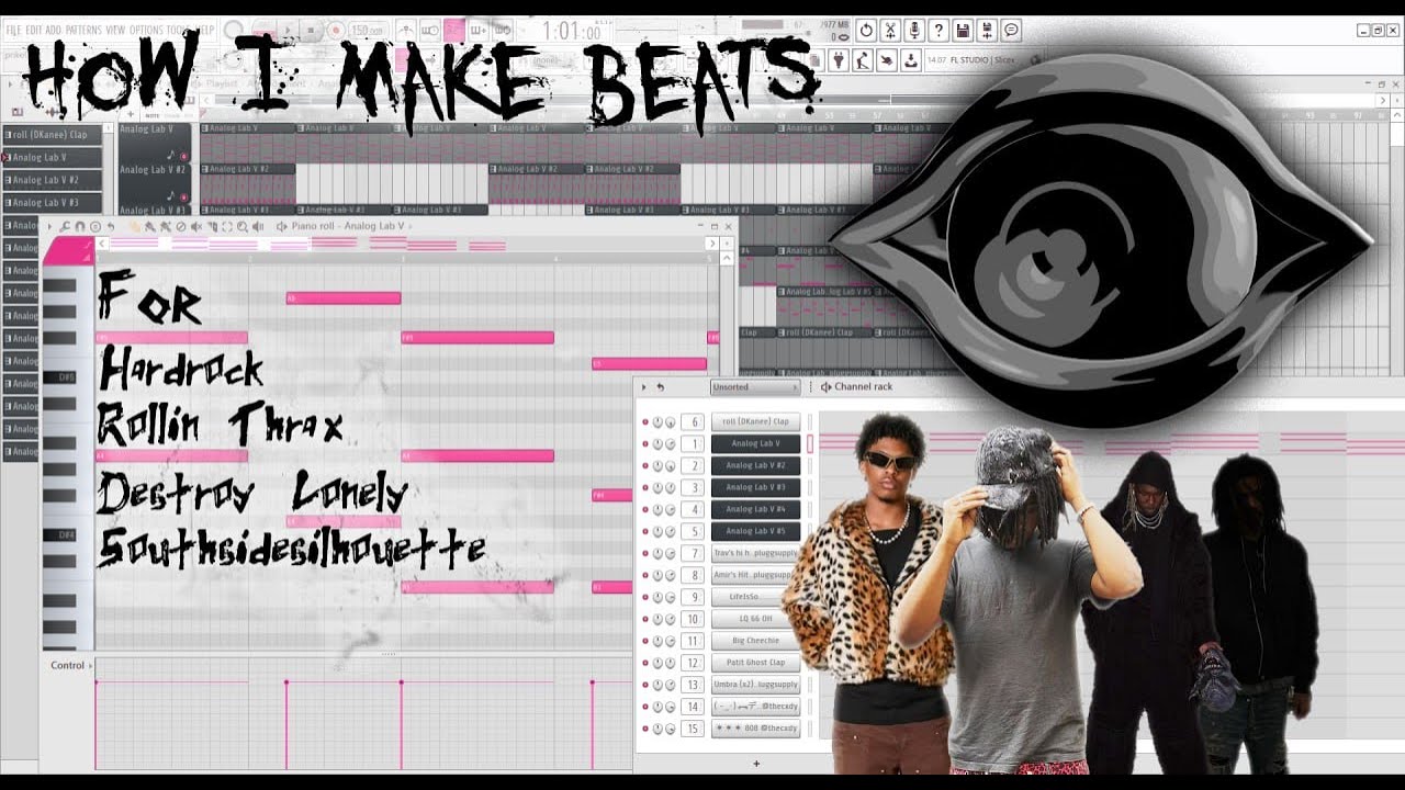 How i MAKE DIGITAL Beats For Destroy Lonely , Hardrock , Rollin Thrax