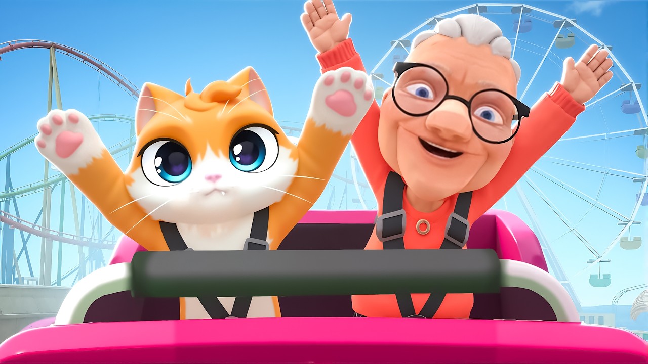 Crazy Cat Visits A THEME PARK!