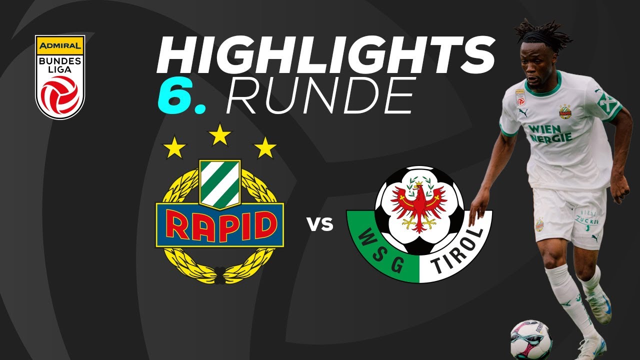 SK Rapid - WSG Tirol 6. Runde ADMIRAL Bundesliga 2025/26