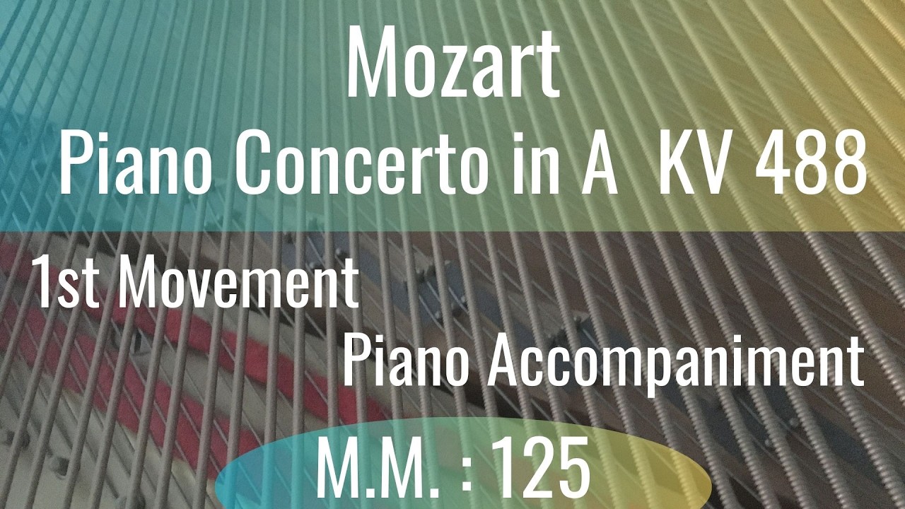 Mozart   Piano Concerto in A KV 488 Mvt 1   125