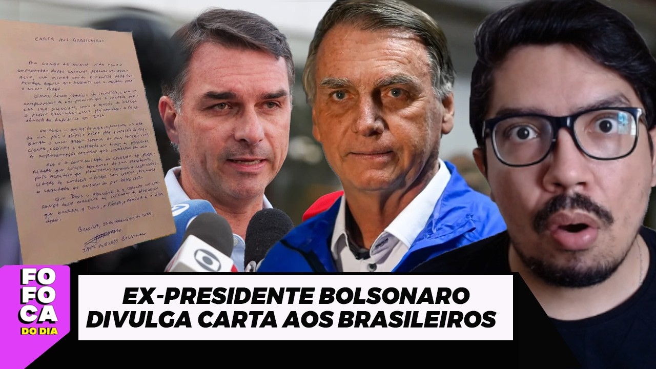 FLAVIO LÊ CARTA DE BOLSONARO ANTES DE CIRURGIA NO NATAL