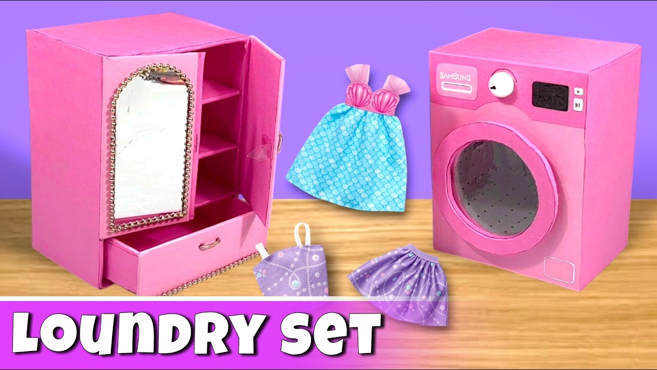 DIY Loundry Set for *DOLL HOUSE* ! 