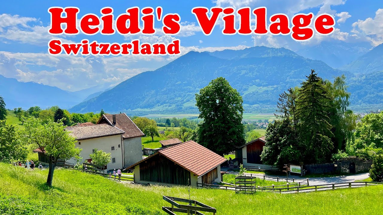 Heidi's Village, Switzerland 4K | A Swiss Girl 👧  Called #Heidi