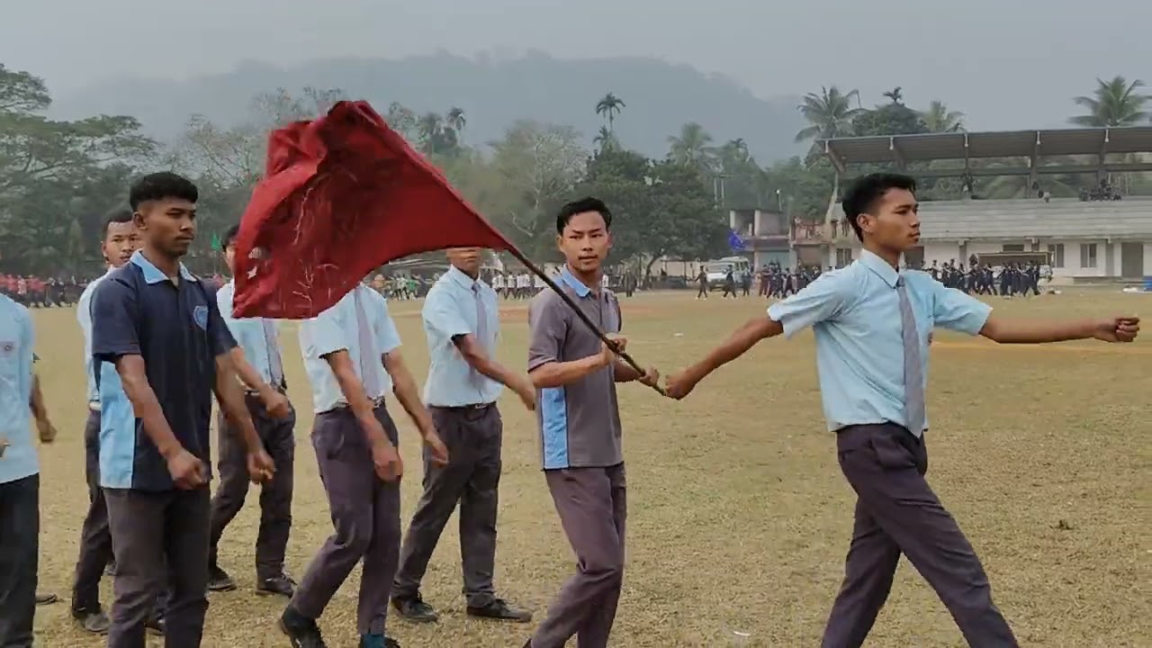 Resubelpara practicing of last day for 26 January 2025 North Garo hills Meghalaya