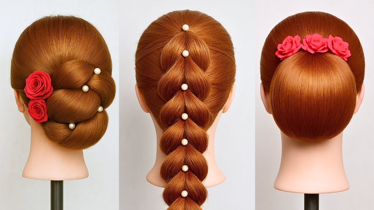 ✨Most Beautiful Wedding & Party Hairstyles | Easy Hairstyles For Girls | hair style girl