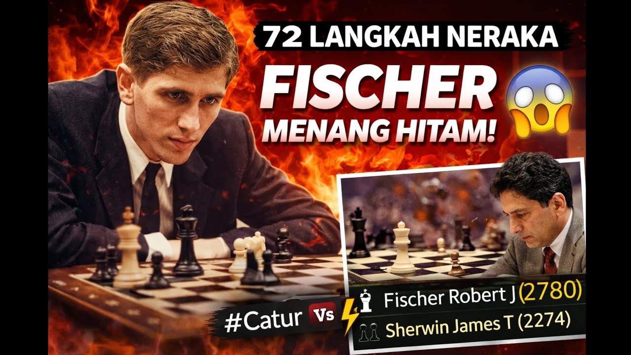 “Masterclass Kegelapan: Bobby Fischer Menaklukkan Sherwin James”