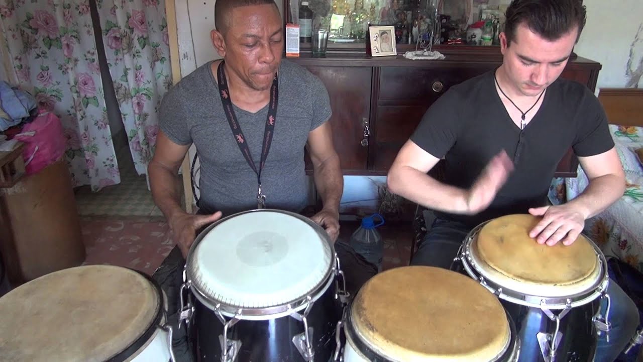 Marc Fischer estudiando con Rolando Salgado Palacio en La Habana, Cuba