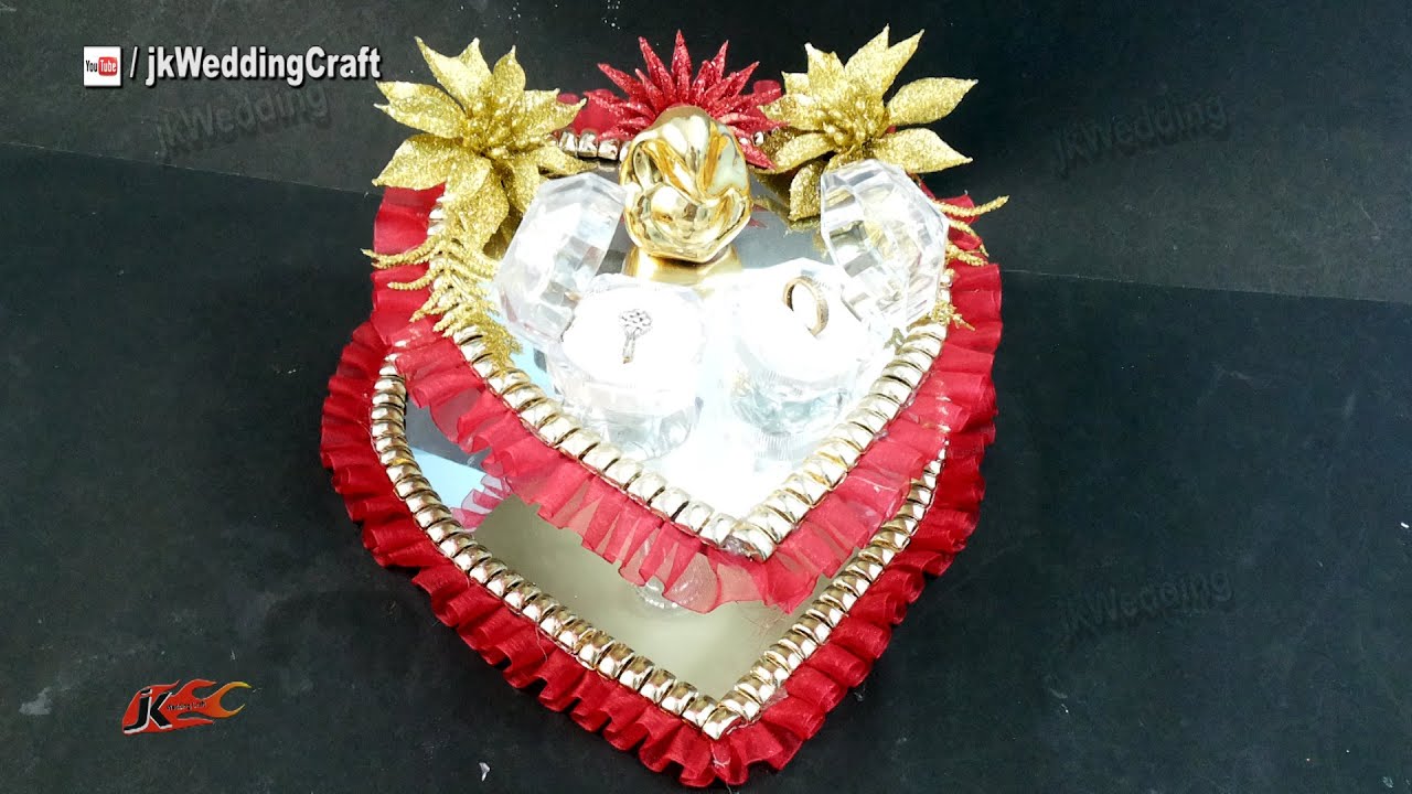 DIY Engagement / Wedding Ring Platter | How to make | JK Wedding Craft 074