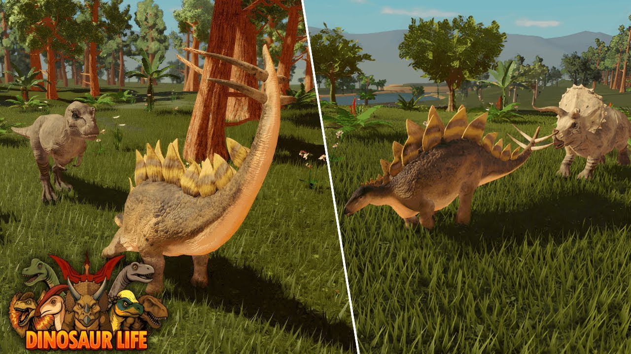 Stegosaurus Hunting Everyone in Dinosaur Life ⏐ ROBLOX 🦕🌿