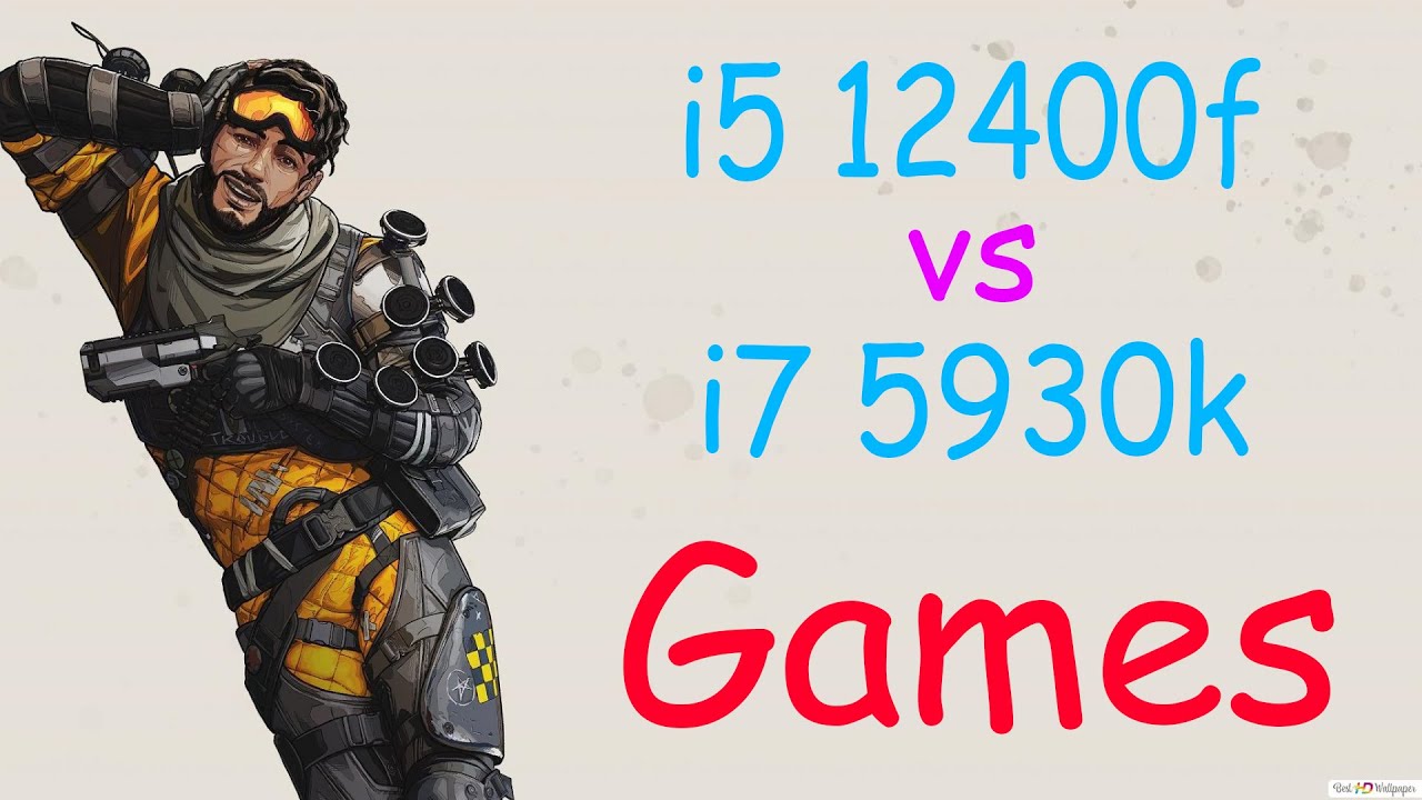 i5 12400f vs i7 5930k in Games
