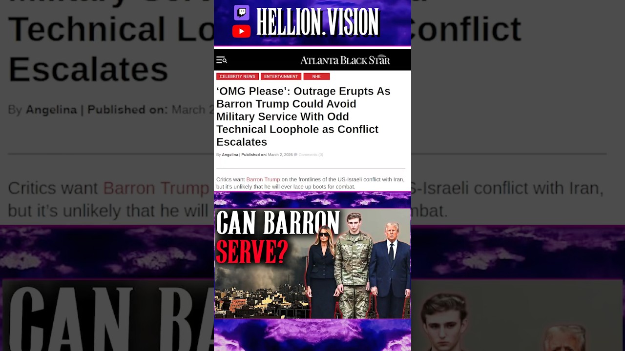 Хэштег #sendbarron в тренде, но сможет ли он на самом деле служить в армии? #fyp #прогрессивнаяпо...