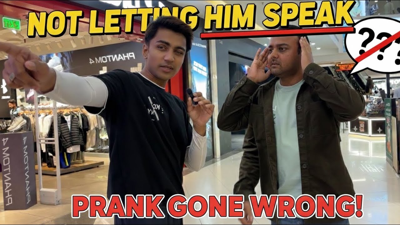 NOT LETTING OTHERS SPEAK🗣️(prank)‼️