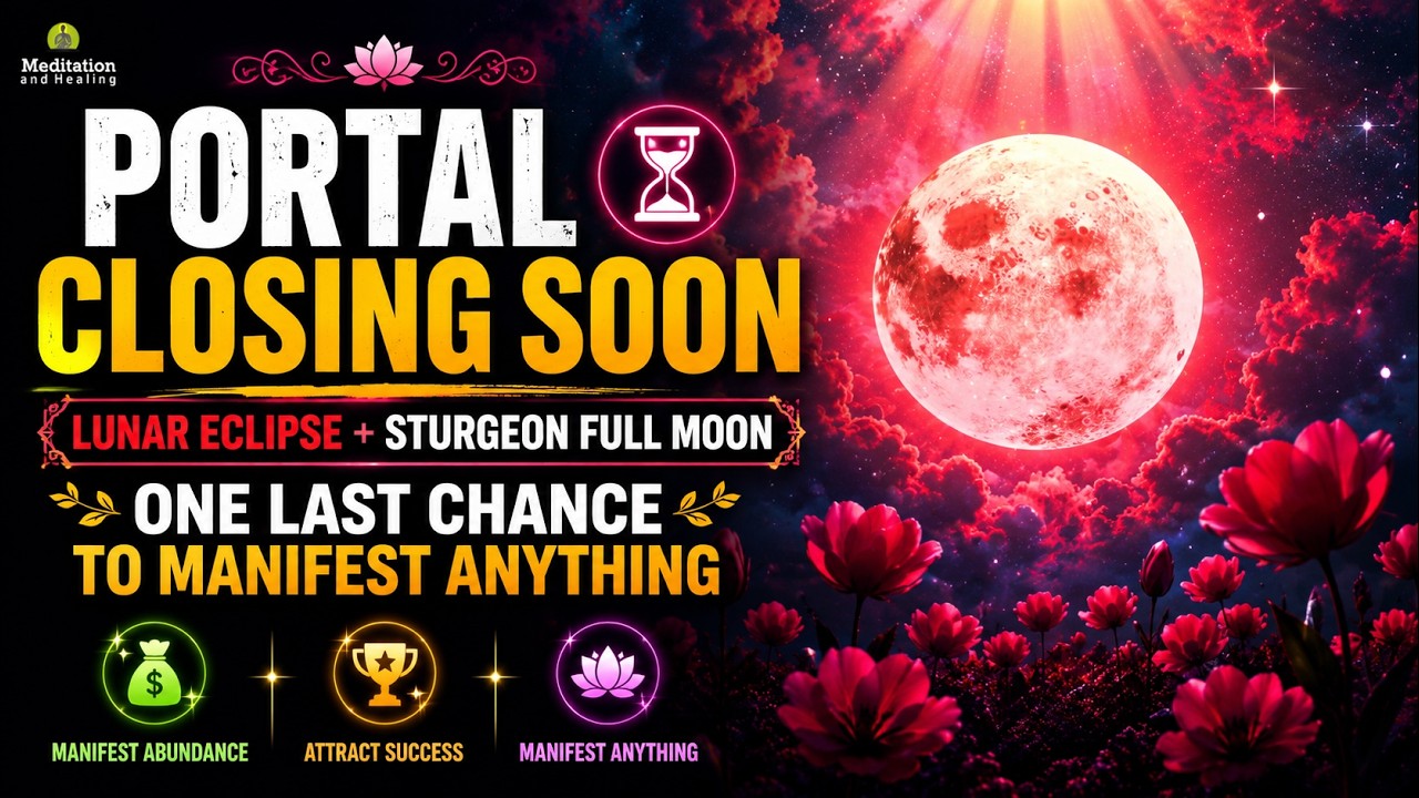 PORTAL CLOSING SOON 🌕 Lunar Eclipse + Sturgeon Full Moon | One Last Chance to Manifest Anything
