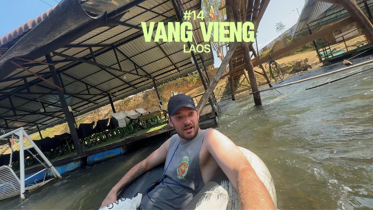 Tubing în Vang Vieng a scăpat de sub control… era să mă scufund