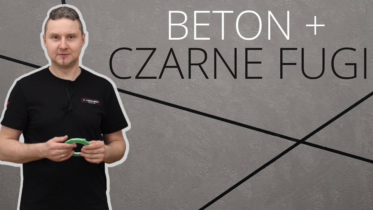 BETON architektoniczny - CZARNA FUGA. Jak wykonać czarne pasy - poradnik krok po kroku