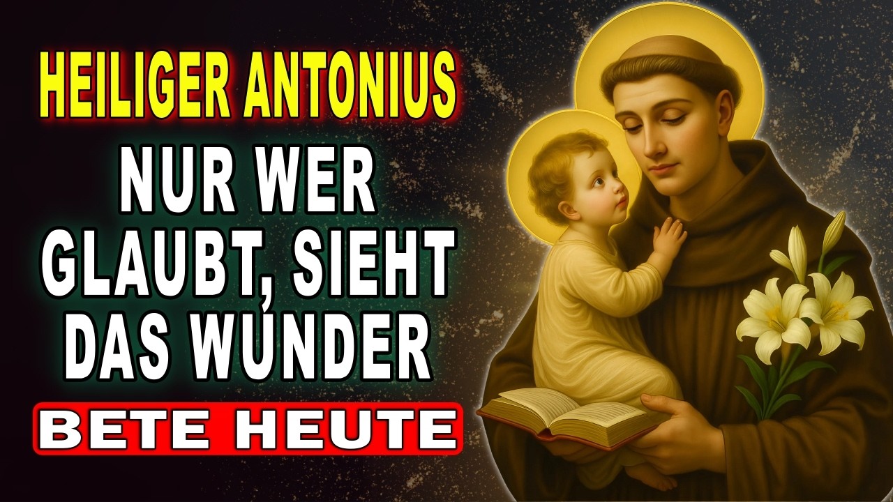 Viele ignorieren das Gebet zu HEILIGEM ANTONIUS – bis der DRUCK IM HERZEN 🙏