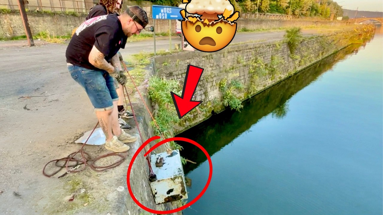 ¡Encontré una CAJA FUERTE llena de DINERO mientras pescaba con imán!