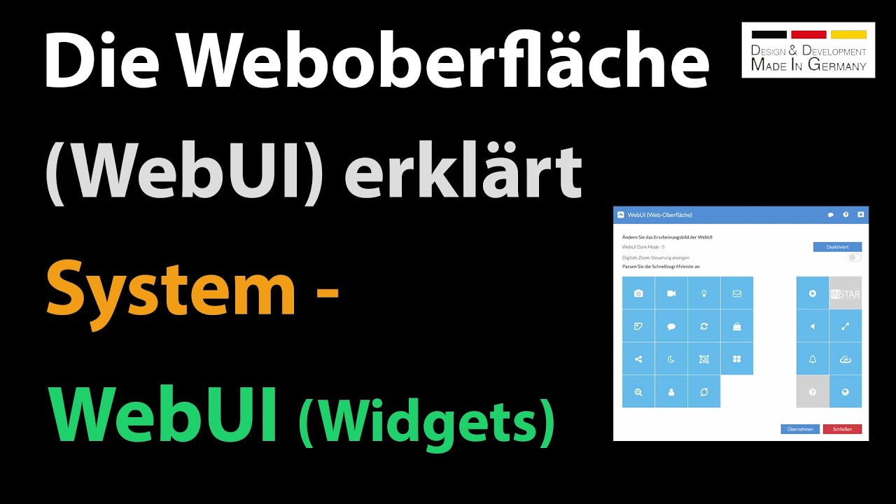 System - WebUI (Webinterface) / Anleitung zur Weboberfläche einer INSTAR 2K+ / 4K Überwachungskamera