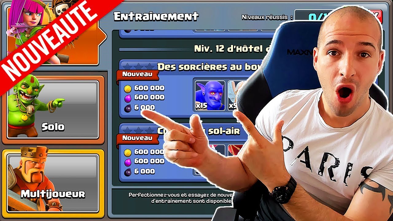 MAJ | TU NE VAS FAIRE QUE DES 3 &Eacute;TOILES | MODE ENTRAINEMENT + PARTAGE DE BASES | Clash of Clans