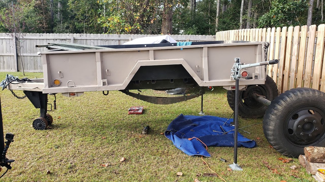 M105A2 Axle swap to standard 8 Lug with electric brakes.