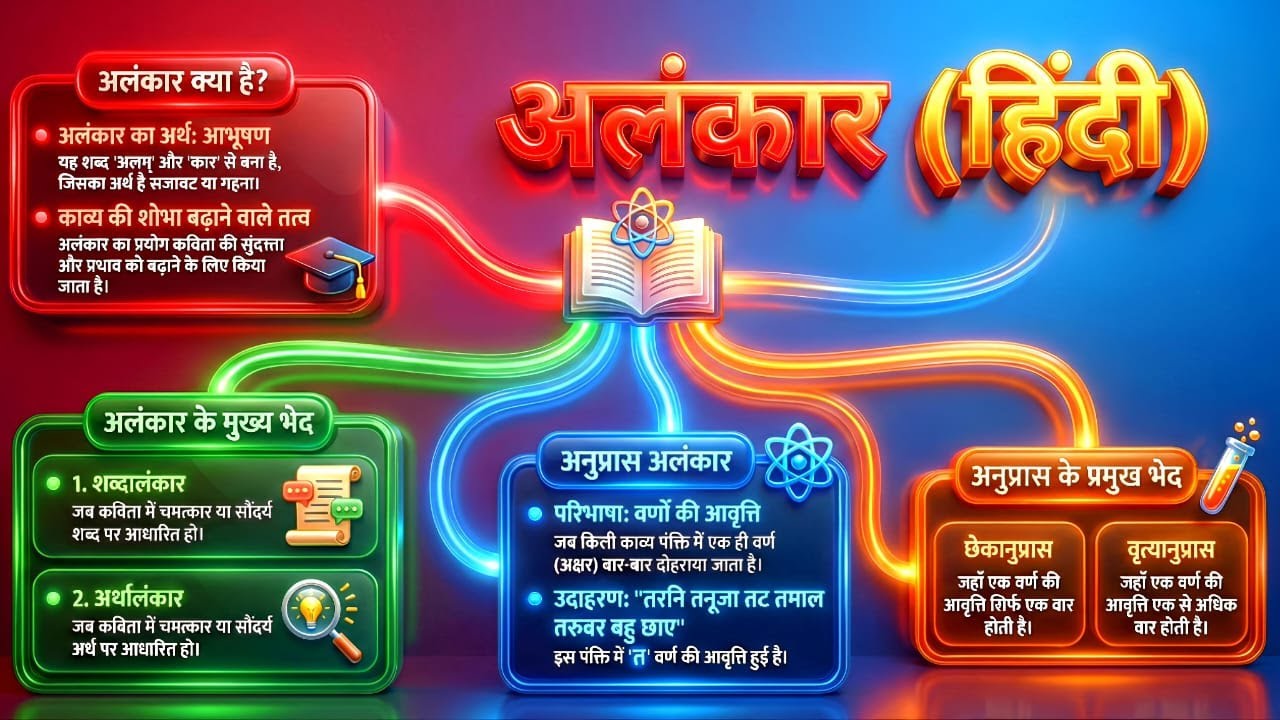 अलंकार व्याकरण पूरा Chapter | बोर्ड + प्रतियोगी परीक्षा गारंटी 🎯|| Hindi  Trick || Group-D Exam ||