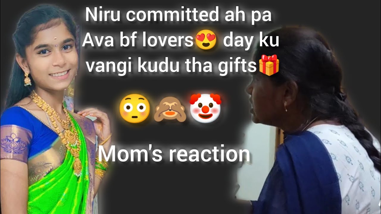 valentine gift for niru | niru love panra 😳 | niru rocked amma shocked | yaru antha paiyan | #niru