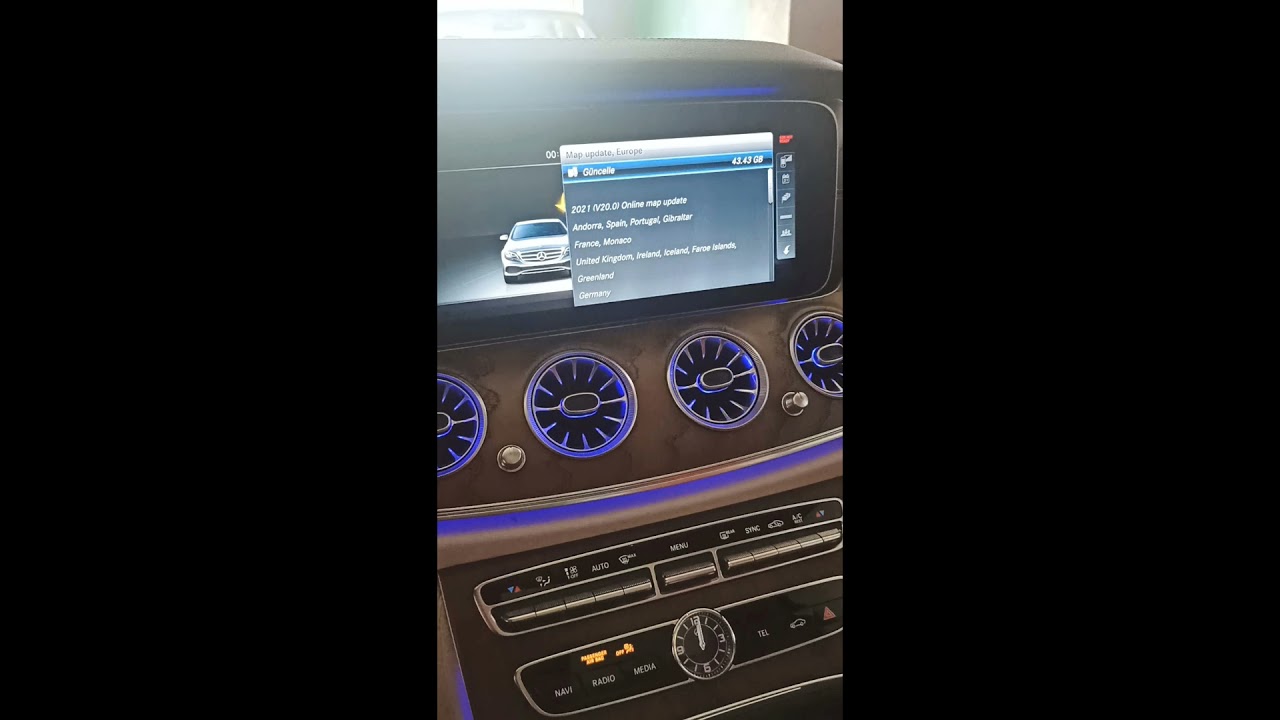 Mercedes E Serisi Comand Online Navigasyon Haritası G&uuml;ncelleme #shorts