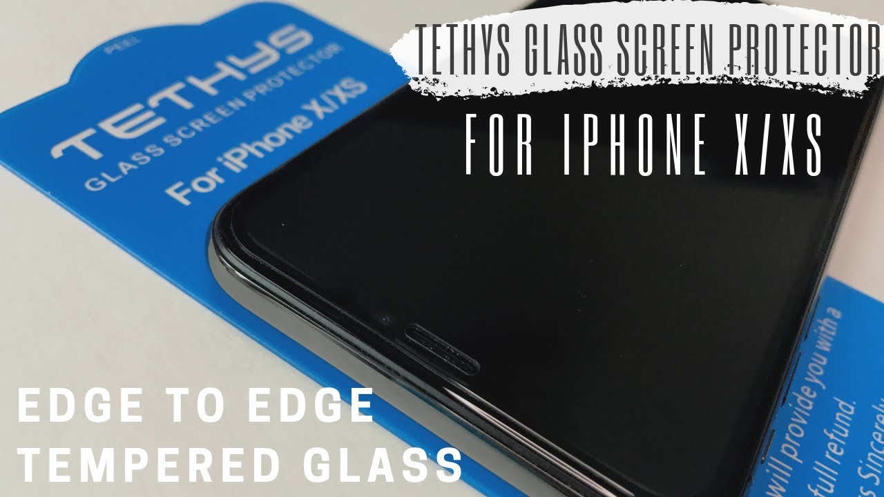 Tethys iPhone X/XS edge to edge tempered glass screen protector - unboxing and installation guide