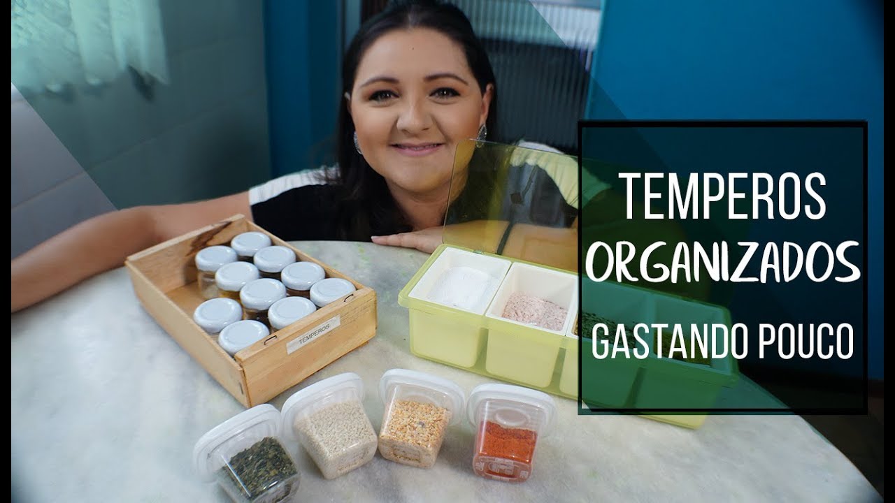 Organizadores para temperos! | Organização é vida | Como organizar