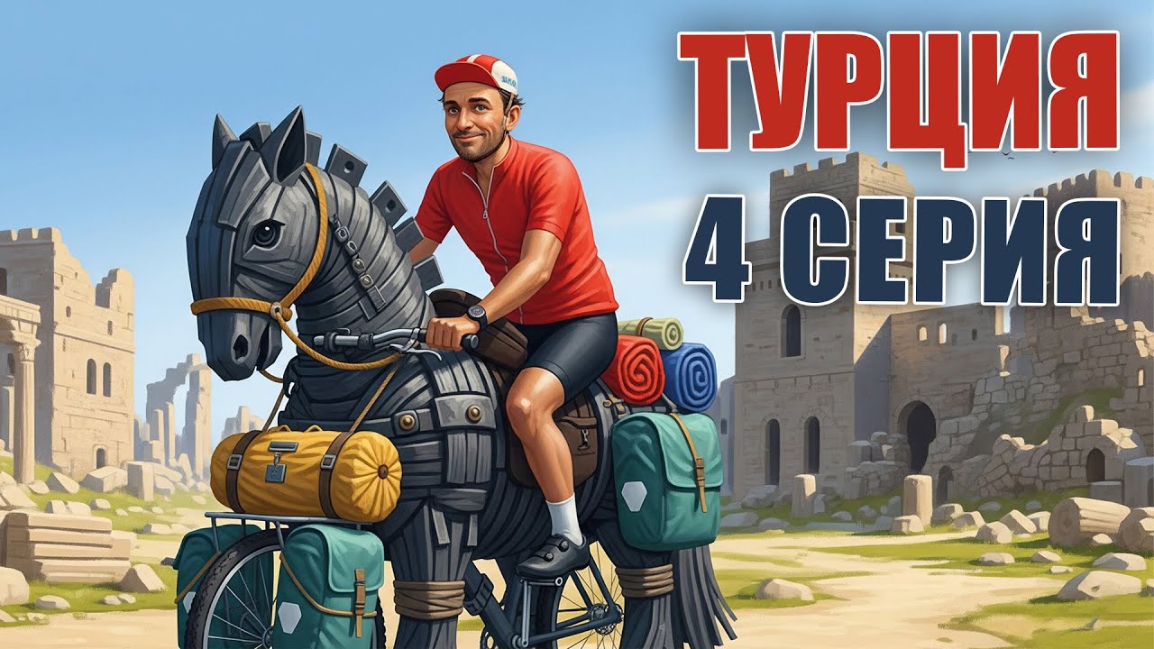 Вело-Турция 2025. Часть 4. Насратли?, дикая дорога, кемпинг с ковром, Троя, Дарданеллы