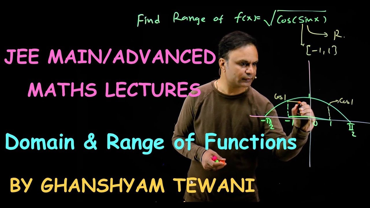 Domain and Range of Functions | JEE  Maths Video lectures | Ghanshyam Tewani | Cengage