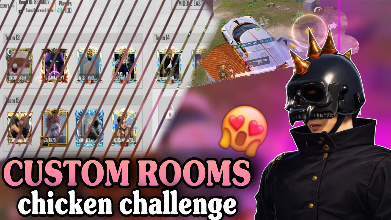 Only chiken challenge in @MsRaidenYT custom rooms🔥can we get 100 subs before 100 uploads? ❤