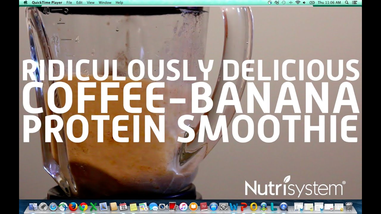 Ridiculously Delicious Coffee-Banana Protein Smoothie