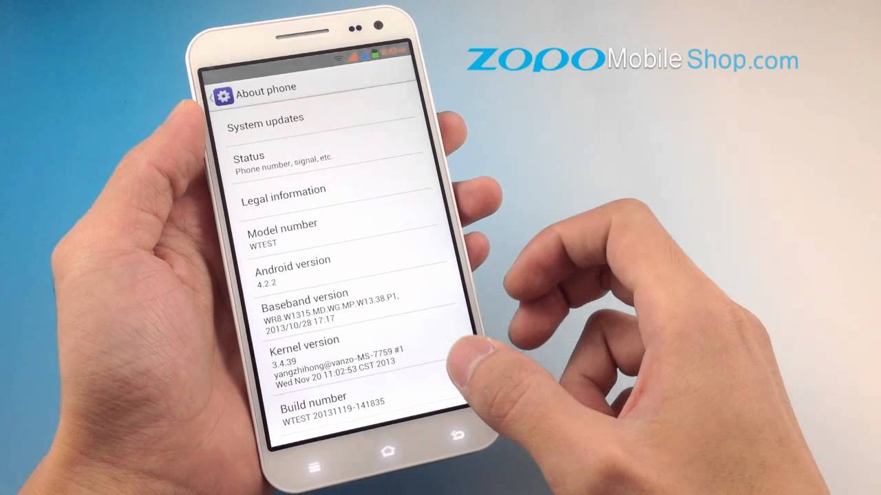 ZOPO ZP998 AnTuTu Benchmark