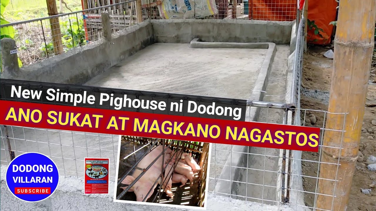 Anong sukat ng kulungan ng baboy ko (fatteners pighouse) Dodong Villaran l 348