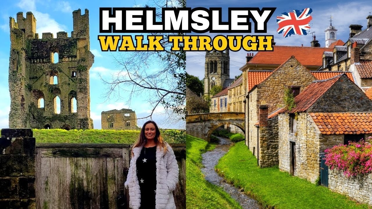 Walk with me through the historical town of Helmsley, North Yorkshire - December 2023