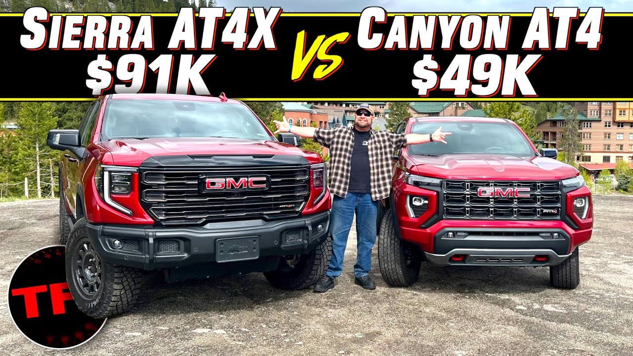GMC Canyon AT4 vs. Sierra AT4X: Does Nearly Twice the Money Get You Double the Truck?