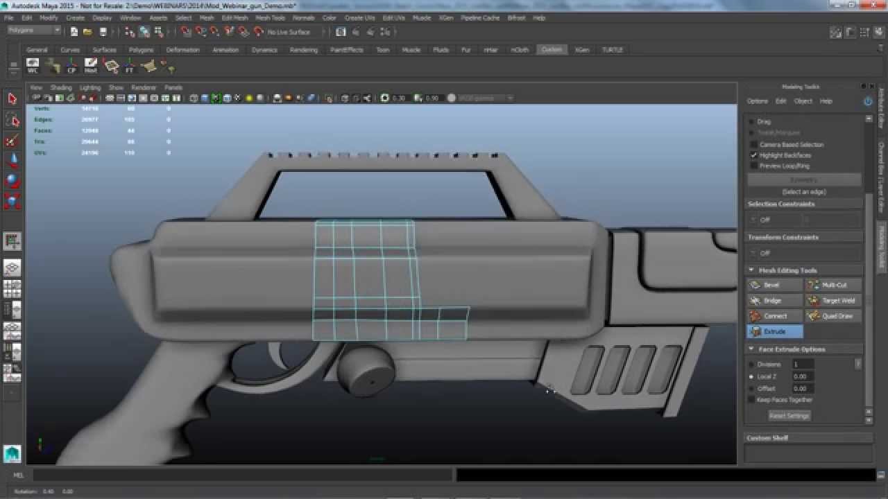 Webinar: Modeling in Autodesk Maya 2015