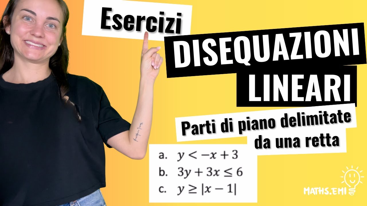 ESERICIZI Disequazioni lineari: metodo grafico 