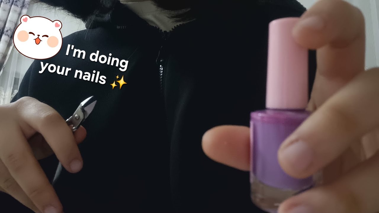 ASMR doing your nails with taking notes (no talking)