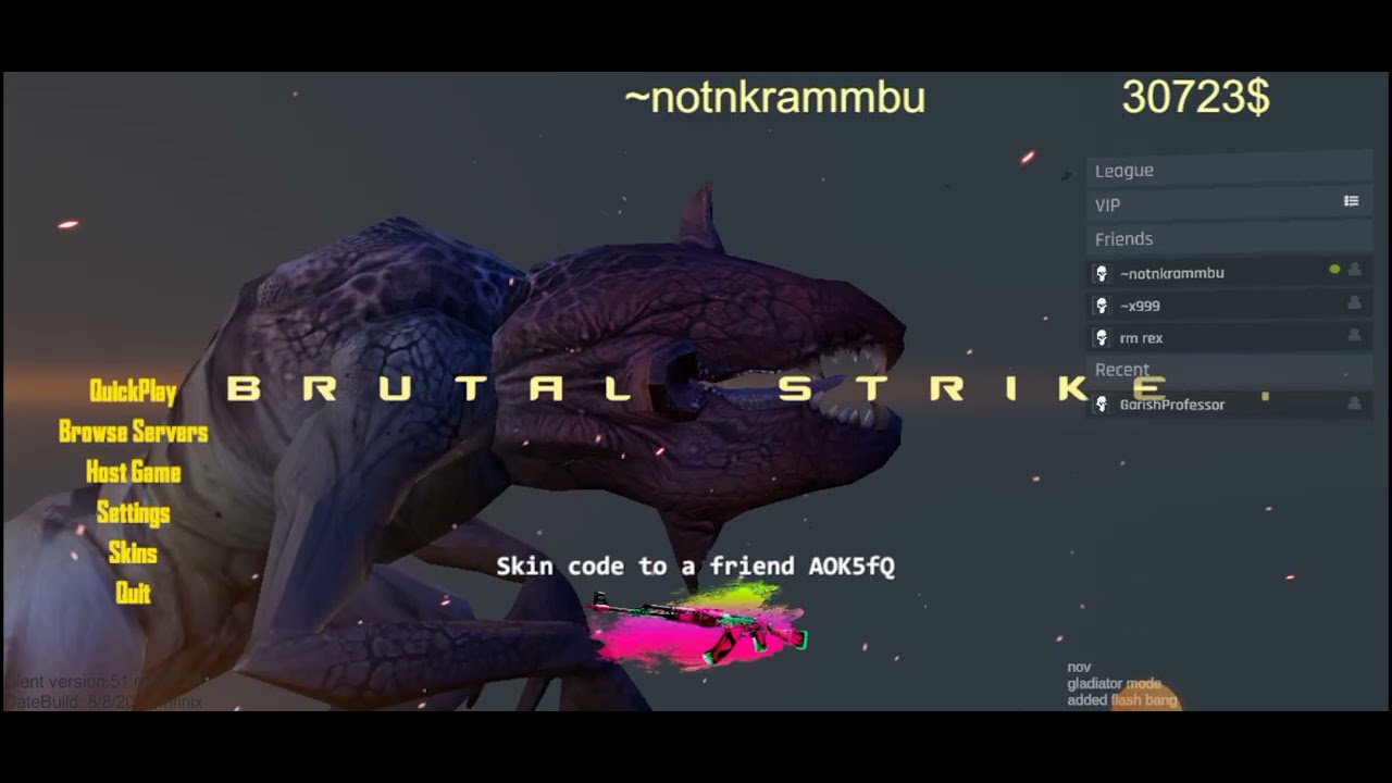 all working codes in brutal Strike and one free FAMAS code
