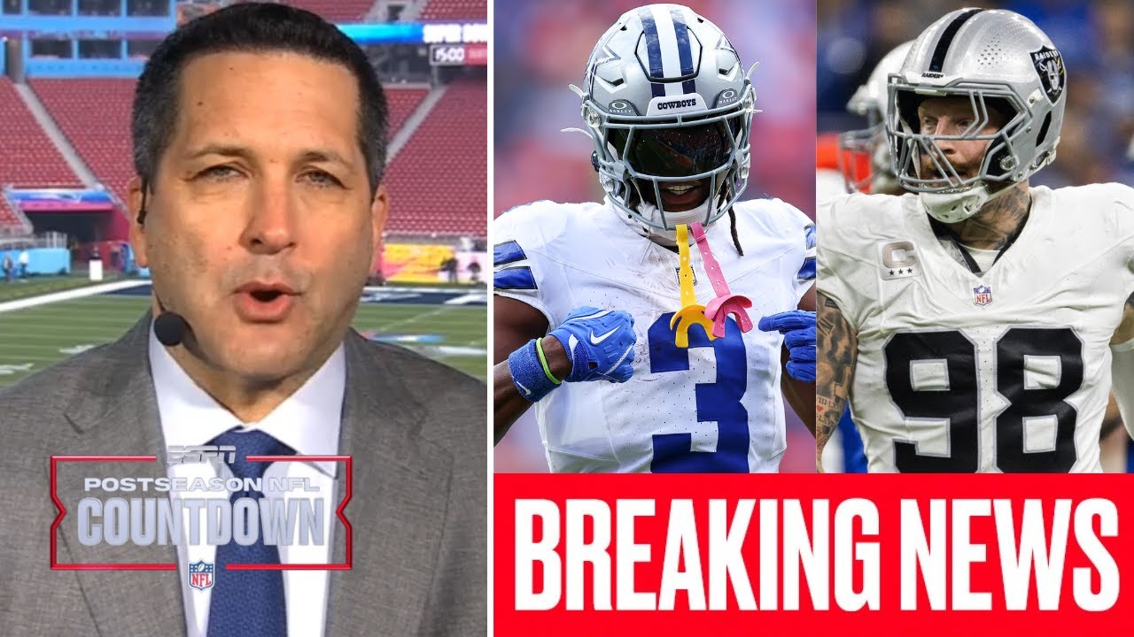Adam Schefter has latest on NFL trade rumors: George Pickens, Maxx Crosby?| Postseason NFL Countdown