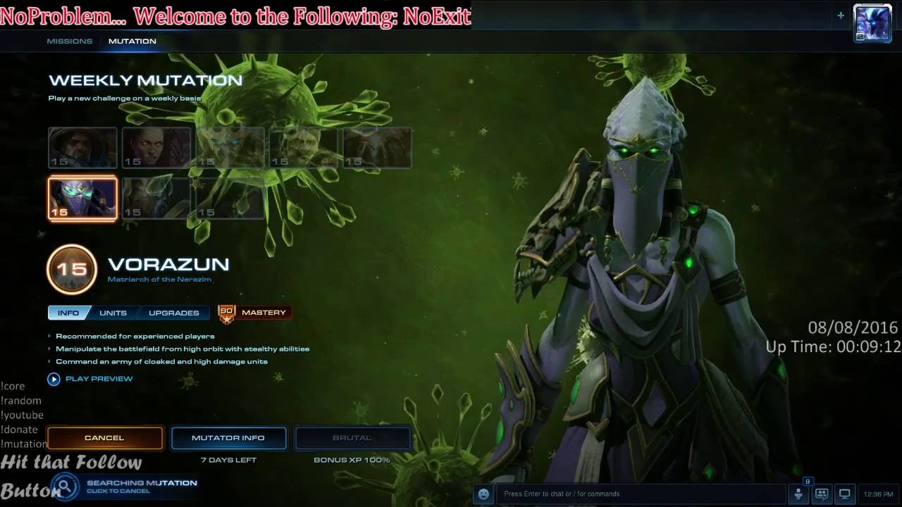 StarCraft 2 Co-Op Mutation Brutal Vorazun Week 13 Boom Town Oblivion Express