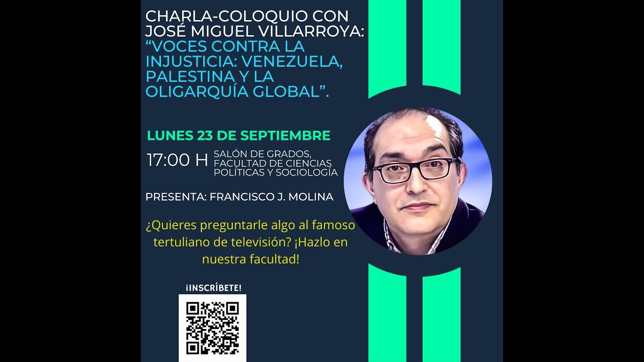 Charla-coloquio con José Miguel Villarroya.